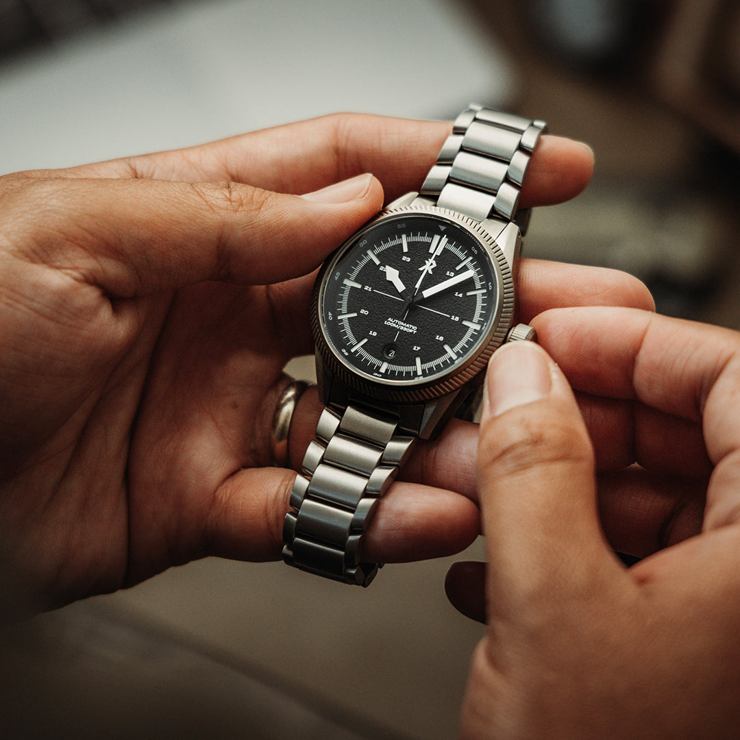 Pilot Watch Back The Basics of a Pilot Watch – RZE Watches