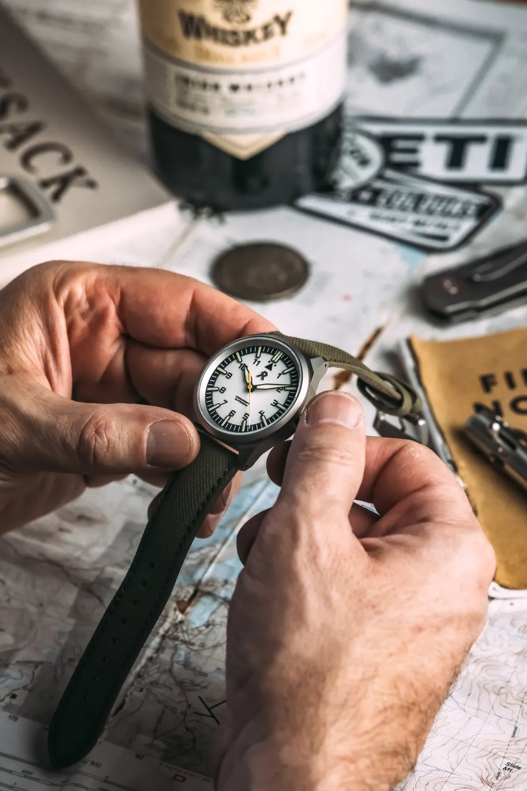 Modern Titanium Pilot Watch - The Resolute Type A