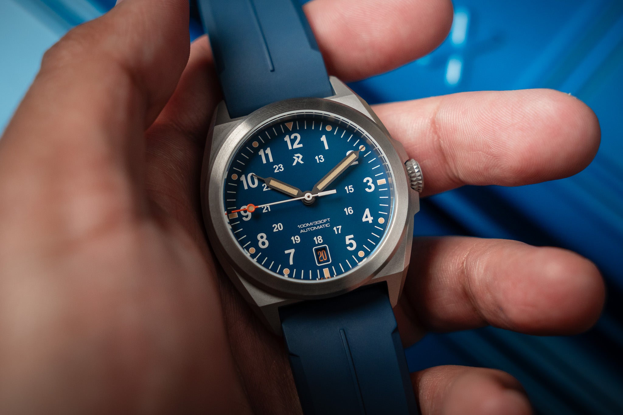 VALOUR 38 - Vervain Blue – RZE Watches