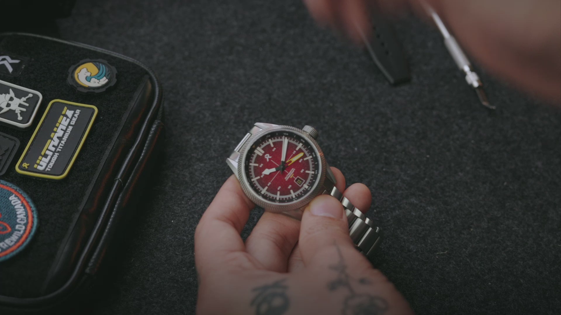Fortitude GMT - Crimson Red – RZE Watches