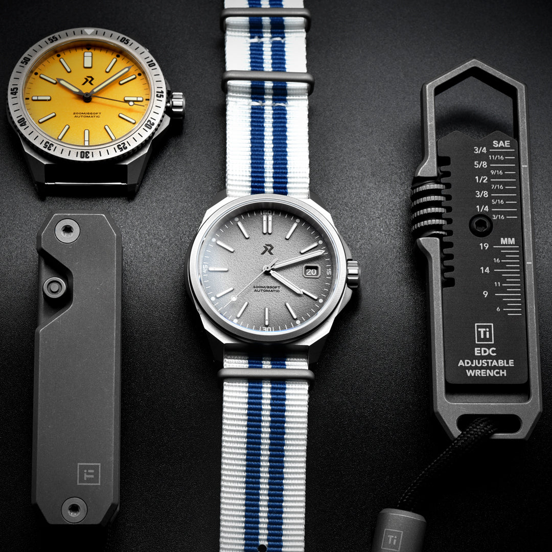 HexWeave Strap - 20mm (Blue/White)