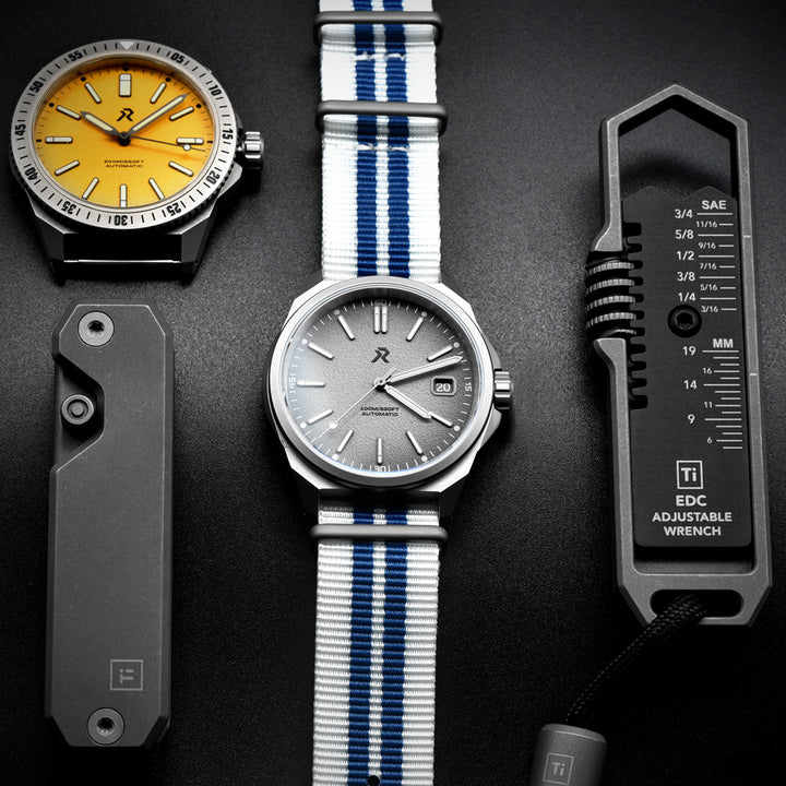 HexWeave Strap - 20mm (Blue/White)