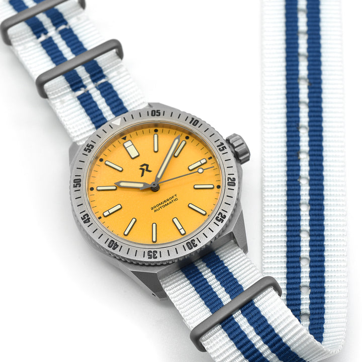 HexWeave Strap - 20mm (Blue/White)